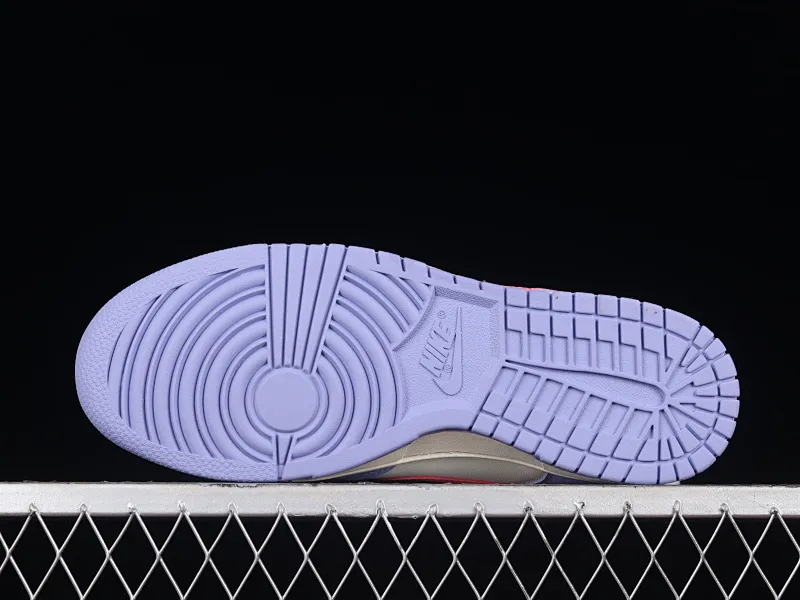 All categories Nk SB Dunk series Nk SB Dunk Low low-top sneakers N version Nk SB Dunk Low white, blue and pink color SB smashed backboard fashion casual sneakers DD1503-500
